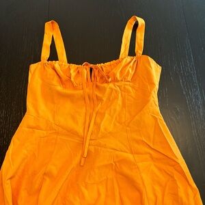 Women’s Milkmaid Dress - Yellow